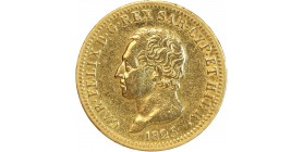 40 Lires Charles Félix - Italie Sardaigne