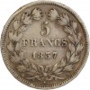 5 Francs Louis-Philippe Ier Tête Laurée Tranche En Relief