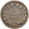 5 Francs Louis-Philippe Ier Tête Laurée Tranche En Relief