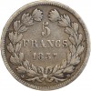 5 Francs Louis-Philippe Ier Tête Laurée Tranche En Relief