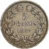 5 Francs Louis-Philippe Ier Tête Laurée Tranche En Relief