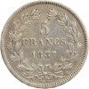 5 Francs Louis-Philippe Ier Tête Laurée Tranche En Relief