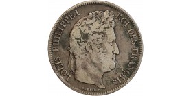 5 Francs Louis-Philippe Ier Tête Laurée Tranche en Relief