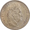 5 Francs Louis-Philippe Ier Tête Laurée Tranche En Relief