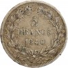 5 Francs Louis-Philippe Ier Tête Laurée Tranche En Relief