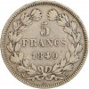 5 Francs Louis-Philippe Ier Tête Laurée Tranche En Relief