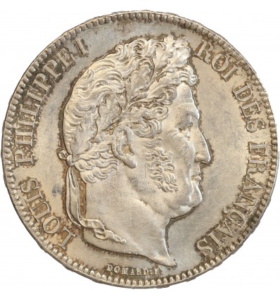 5 Francs Louis-Philippe Ier Tête Laurée Tranche En Relief