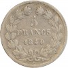 5 Francs Louis-Philippe Ier Tête Laurée Tranche en Relief