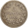 5 Francs Louis-Philippe Ier Tête Laurée Tranche En Relief