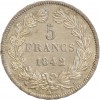 5 Francs Louis-Philippe Ier Tête Laurée Tranche En Relief