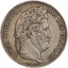 5 Francs Louis Philippe Ier Tête Laurée Tranche en Relief