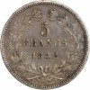 5 Francs Louis-Philippe Ier Tête Laurée Tranche En Relief