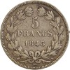 5 Francs Louis-Philippe Ier Tête Laurée Tranche En Relief