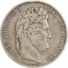 5 Francs Louis Philippe Ier Tête Laurée Le I plus éloigné - Tranche en Relief