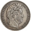 5 Francs Louis-Philippe Ier Tête Laurée Le I plus éloigné - Tranche en Relief