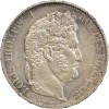 5 Francs Louis-Philippe Ier Tête Laurée Le I plus éloigné - Tranche en Relief
