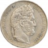 5 Francs Louis-Philippe Ier Tête Laurée Le I plus éloigné - Tranche en Relief