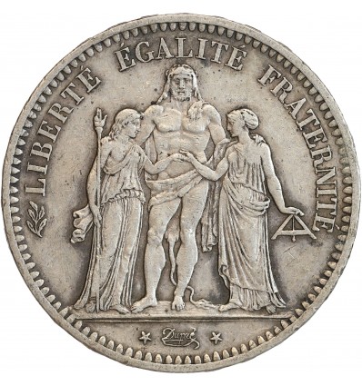 5 Francs Hercule Deuxième République