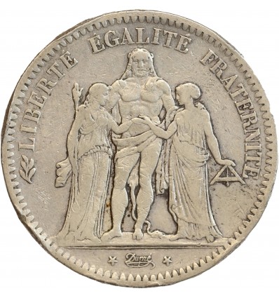 5 Francs Hercule Deuxième République