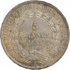 5 Francs Louis Napoléon Bonaparte 2e Epreuve de JJ Barre Tranche en Relief