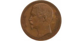 Module de 5 Francs Louis Napoléon Bonaparte Dédié à la Princesse Mathilde Bronze
