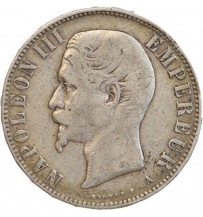 5 Francs Napoléon III Tête Nue Second Empire