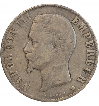 5 Francs Napoléon III Tête Nue Second Empire