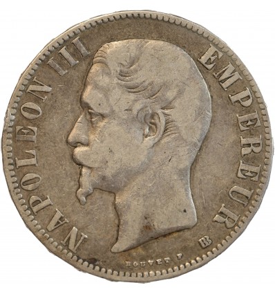 5 Francs Napoléon III Tête Nue Second Empire