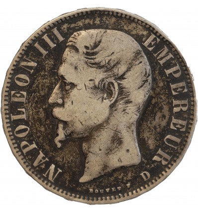 5 Francs Napoléon III Tête Nue Second Empire