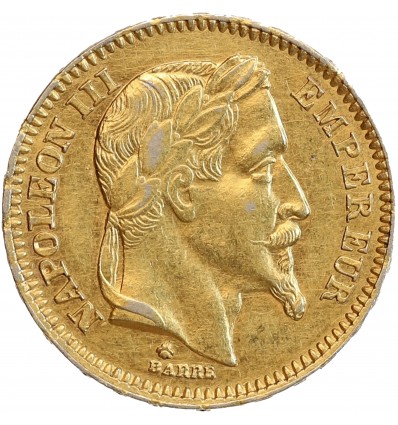 20 Francs Napoléon III Tête Laurée - Faux en Platine