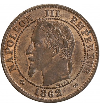 2 Centimes Napoléon III Tête Laurée