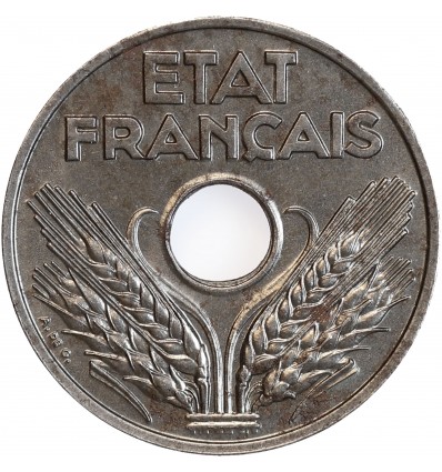 20 Centimes Etat Français Type Fer