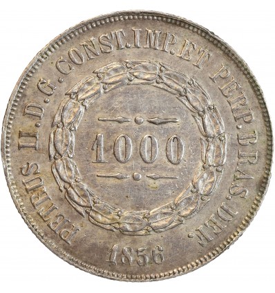 1000 Reis Pierre II - Brésil Argent