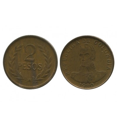 2 Pesos Colombie