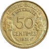 50 Centimes Morlon Bronze Aluminium Variété Sans Fruit Sans Raisin