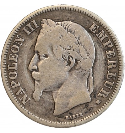 2 Francs Napoléon III Tête Laurée