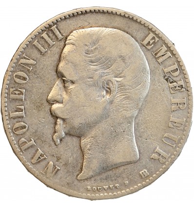 5 Francs Napoléon III Tête Nue