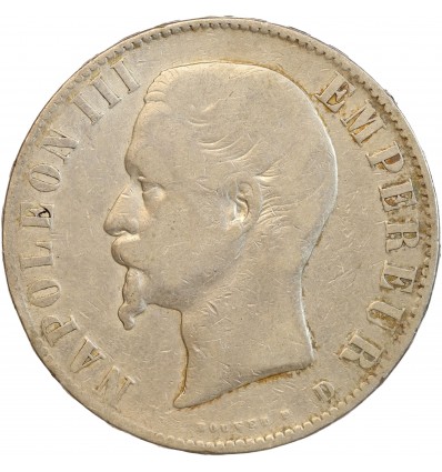 5 Francs Napoléon III Tête Nue Second Empire