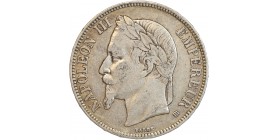 5 Francs Napoléon III Tête Laurée Second Empire