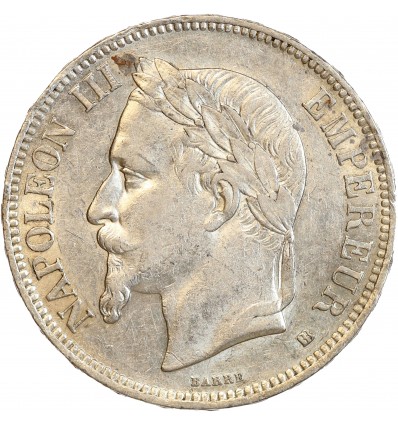 5 Francs Napoléon III Tête Laurée Second Empire