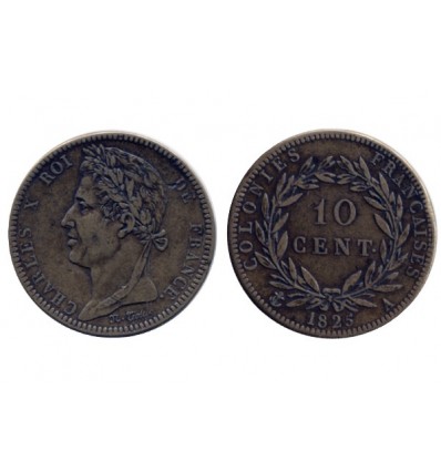 10 Centimes Charles X Colonies Générales