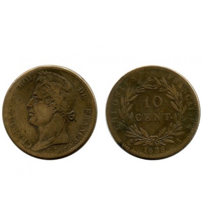 10 Centimes Charles X Colonies Générales