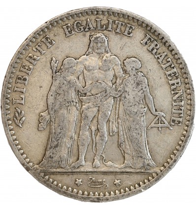 5 Francs Hercule Troisième République