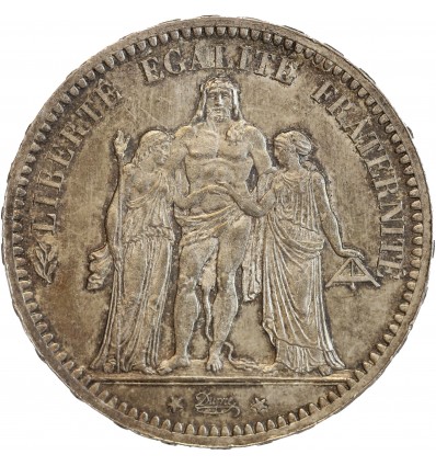 5 Francs Hercule Troisième République