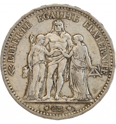 5 Francs Hercule Troisième République