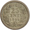 25 Cents Wilhelmine - Pays-Bas Argent