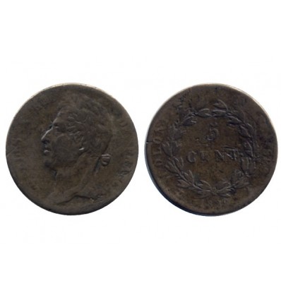 5 Centimes Charles X Colonies Générales