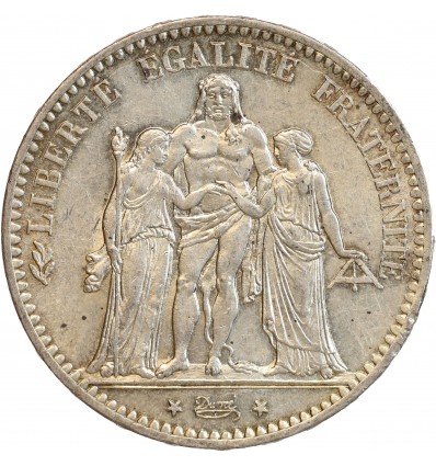 5 Francs Hercule Troisième République