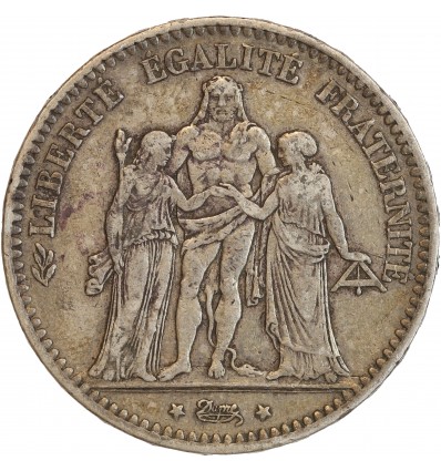 5 Francs Hercule Troisième République