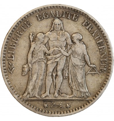 5 Francs Hercule Troisième République